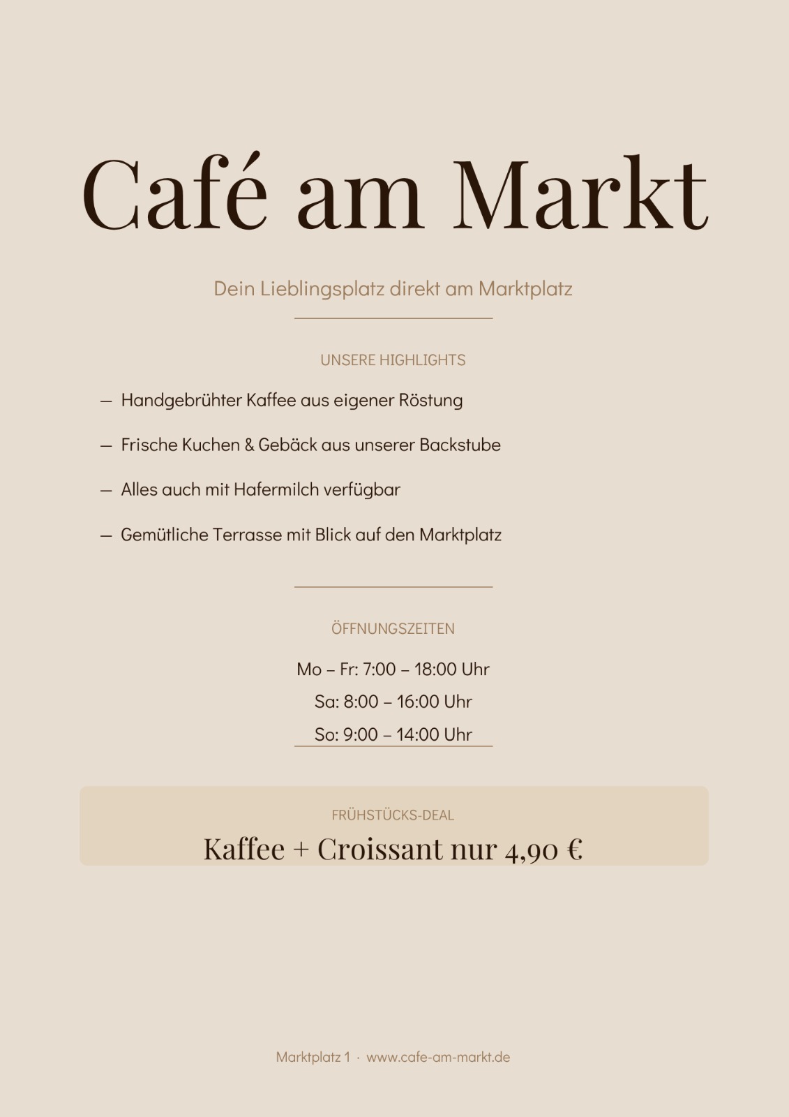 Flyer als Branding-Beispiel