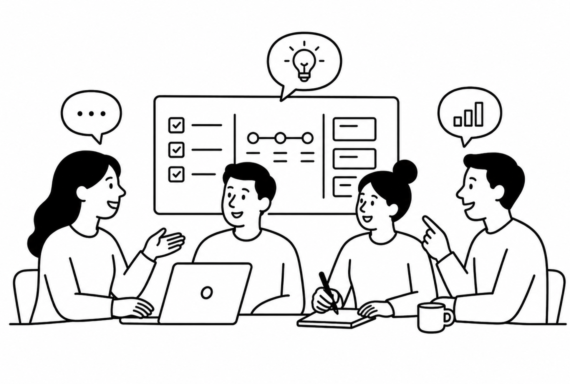 Gemeinsame Planung eines Website-Projekts